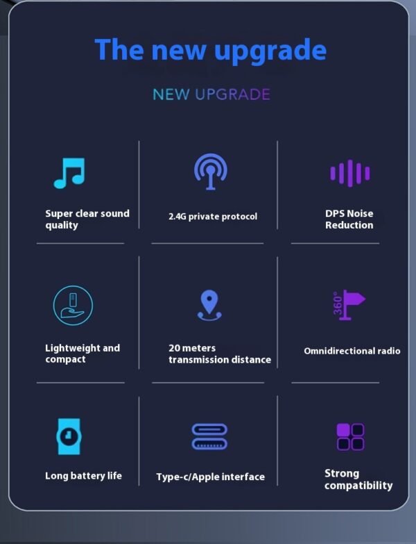 Wireless Microphone With Bluetooth Accompaniment Noise Reduction - Image 6