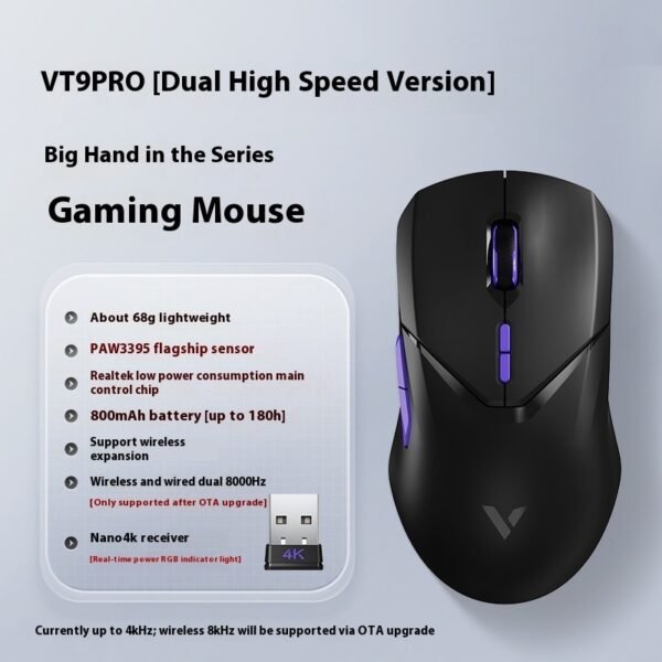 Wireless Mouse Lightweight T995 E-sports Ergonomic Game Office Dual-mode - Image 5