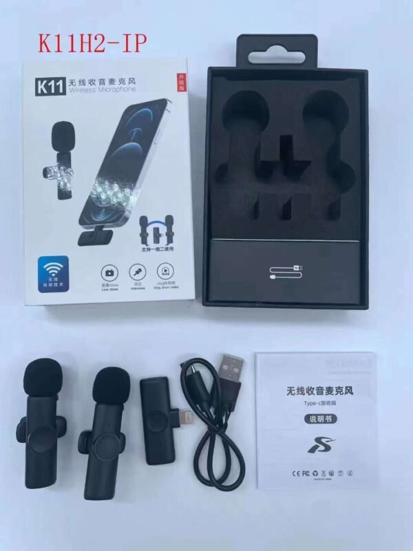Collar Clip Microphone Outdoor Video Recording Wireless Microphone - Image 3