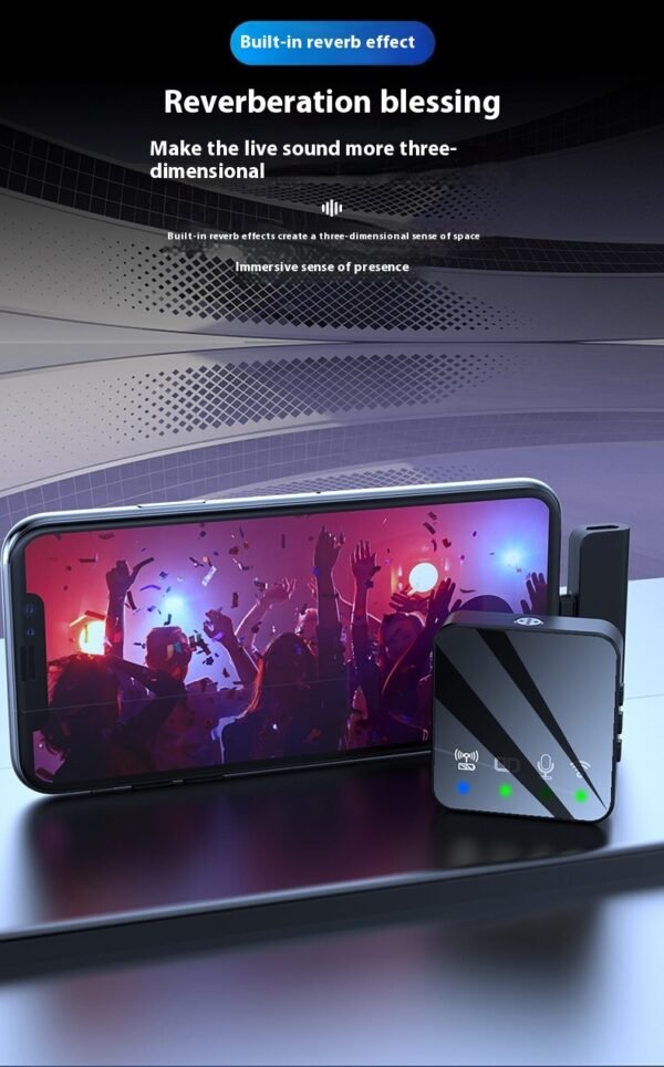 Wireless Microphone With Bluetooth Accompaniment Noise Reduction - Image 3