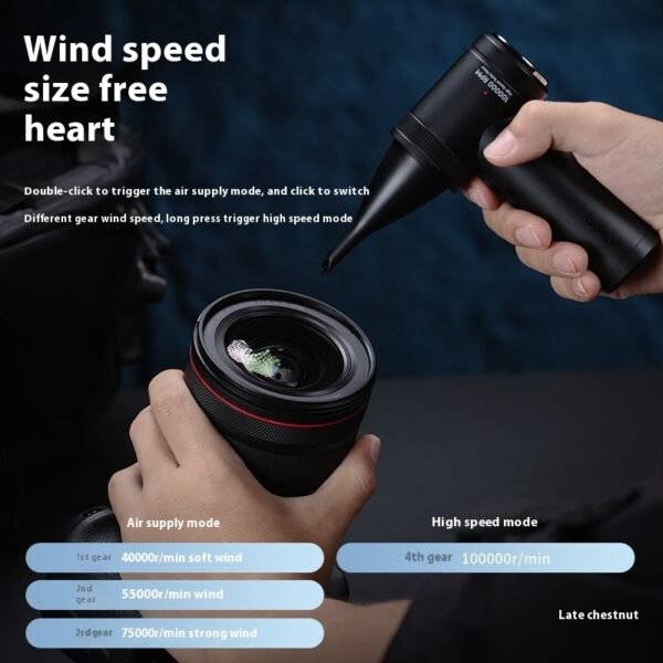 Cleaning Electric Air Blowing SLR Camera Lens - Image 4