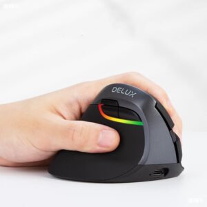 Wireless Silent Charging Ergonomic Vertical Left-Handed Mouse