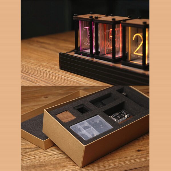 RGB Pseudo Glow Tube Clock Nixie Tube DIY Kit LED - Image 3