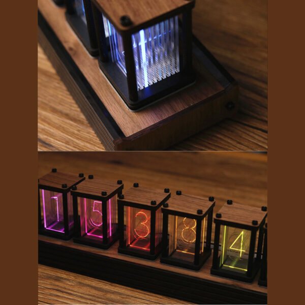 RGB Pseudo Glow Tube Clock Nixie Tube DIY Kit LED - Image 4