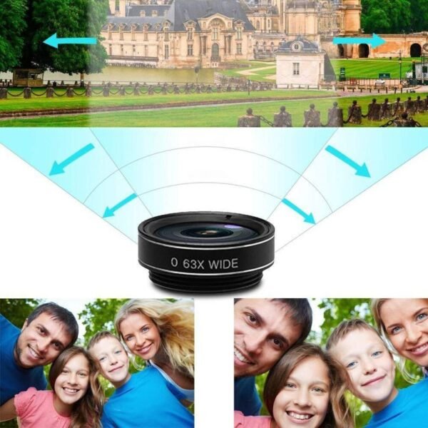 Ten in one set of fisheye lens with external camera lens - Image 3
