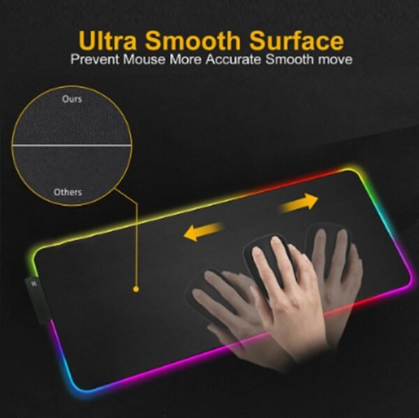 RGB Luminous Mouse Pad Led Magic Color Mouse Pad - Image 5
