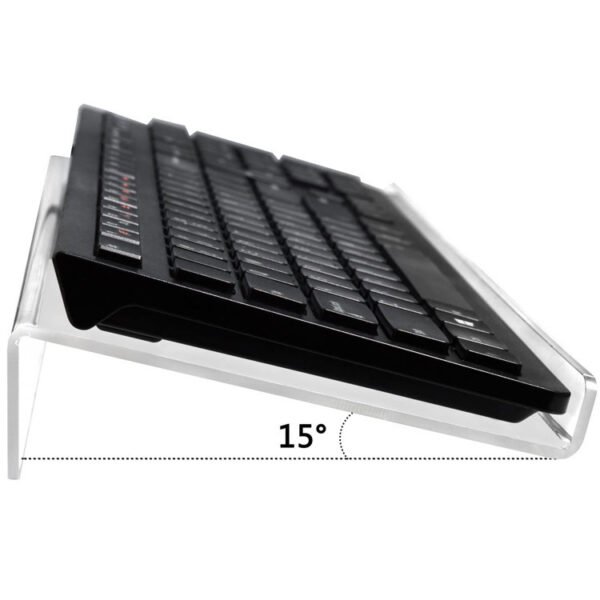Advanced Tilting Computer Keyboard Stand For Convenient Ergonomic Typing Transparent Acrylic Keyboard Stand - Image 5