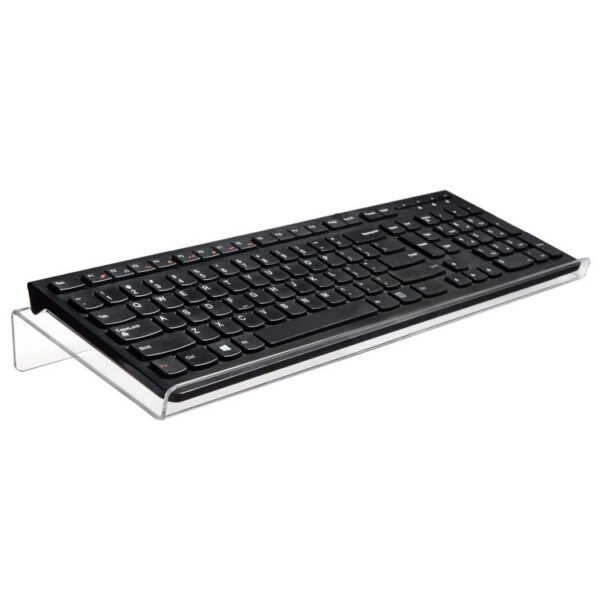 Advanced Tilting Computer Keyboard Stand For Convenient Ergonomic Typing Transparent Acrylic Keyboard Stand - Image 3