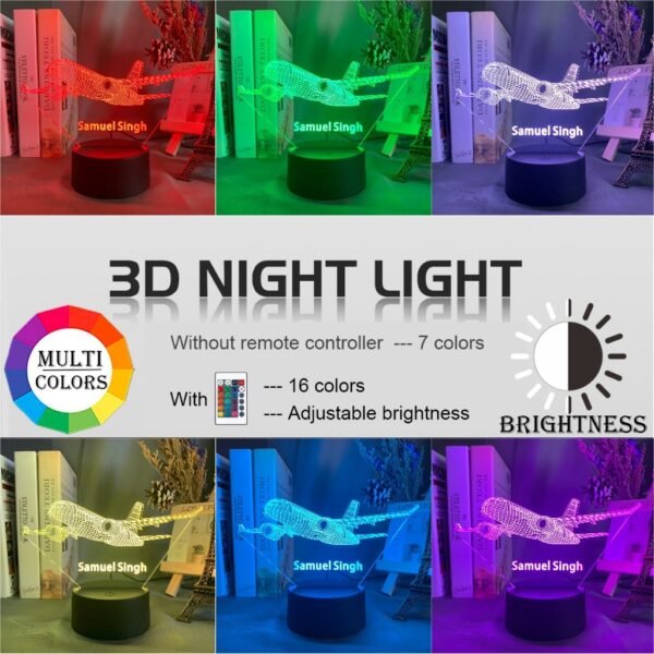 Aircraft Light Hologram Night Light - Image 2
