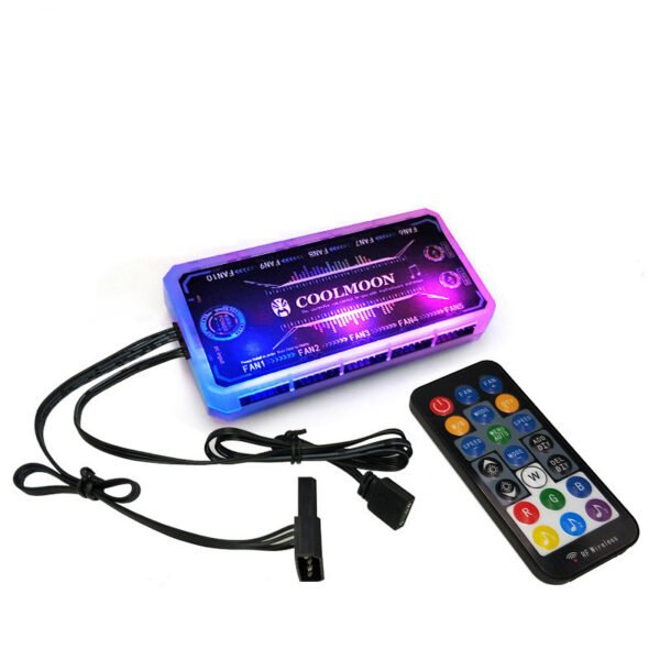 Cool Month Rgb Light Board Power Supply Compartment Light-Emitting Side Panel Chassis Graphics Card Bracket Rgb Color-Changing Led Power Light-Emitting Light Board - Image 3