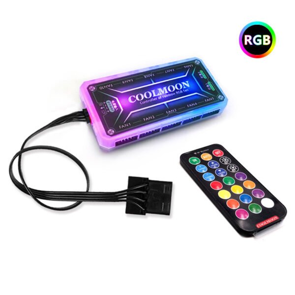 Cool Month Rgb Light Board Power Supply Compartment Light-Emitting Side Panel Chassis Graphics Card Bracket Rgb Color-Changing Led Power Light-Emitting Light Board - Image 2