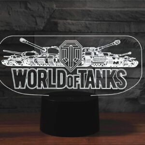 World Tank 3D Light Colorful Touch LED Visual light