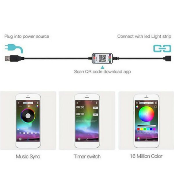 LED bluetooth APP RGB light strip - Image 3