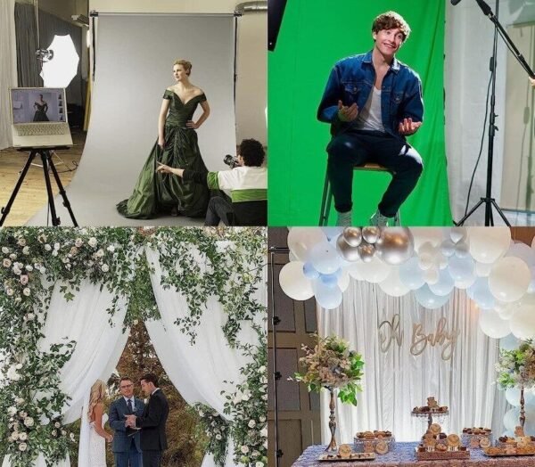 Adjustable Photography Background Support Stand Photo Backdrop Crossbar Kit - Image 4