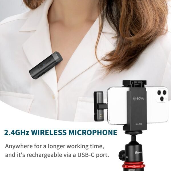 Little Bee Wireless Android I Phone Interview Lapel Microphone - Image 7