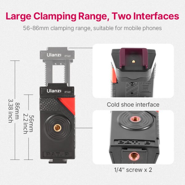 Black Octopus Mobile Phone Clip Gimbal Tripod Set - Image 6