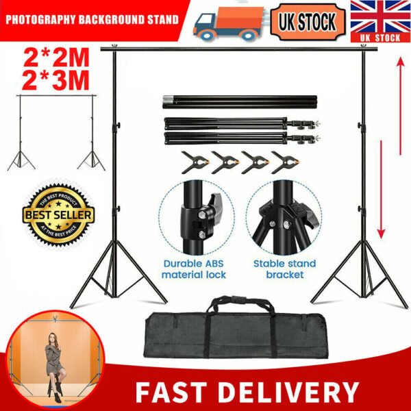 Adjustable Photography Background Support Stand Photo Backdrop Crossbar Kit - Image 7