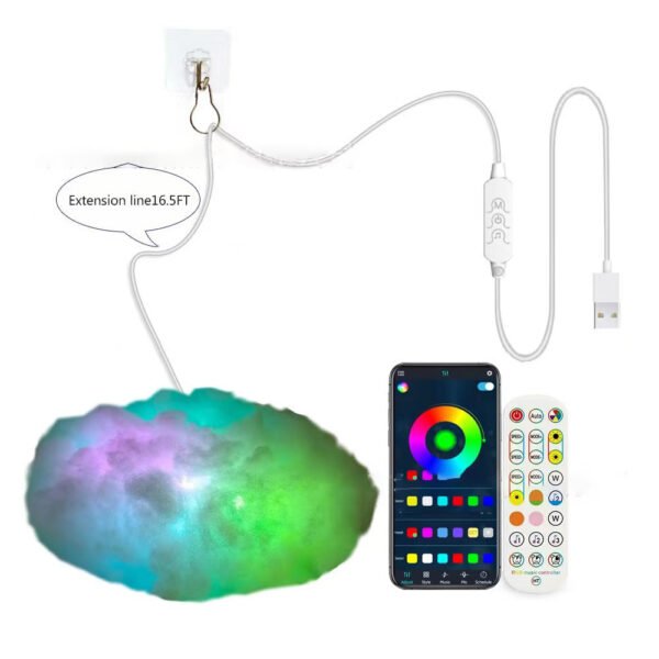 RGB Phantom Thundercloud LED Cloud Light - Image 5