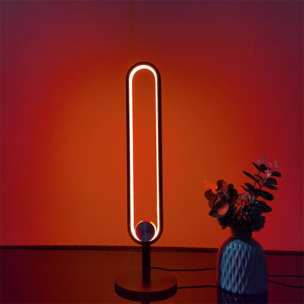 RGB Colorful Bedroom U-shaped Table Lamp - Image 3
