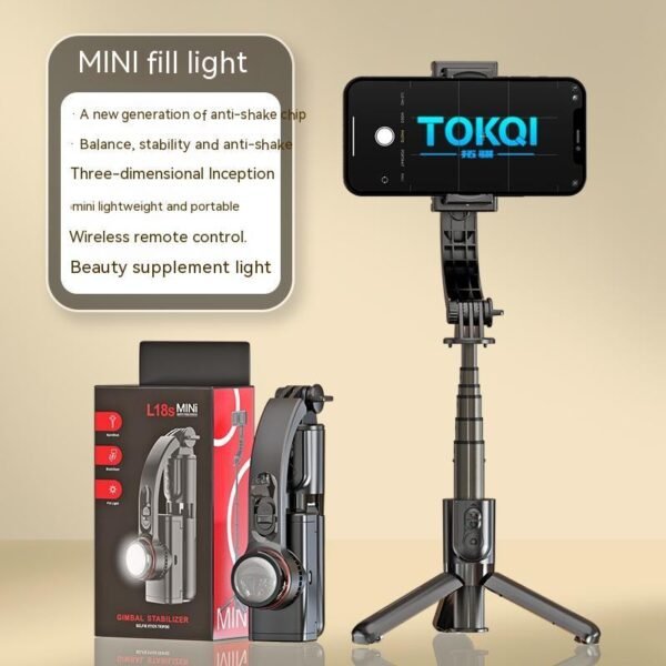 Mobile Phone Stabilizer Hand-held Tripod Head Selfie Stick - Image 2
