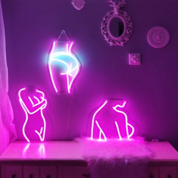 LED Panel Back Ladies Acrylic Neon Lights - Image 4