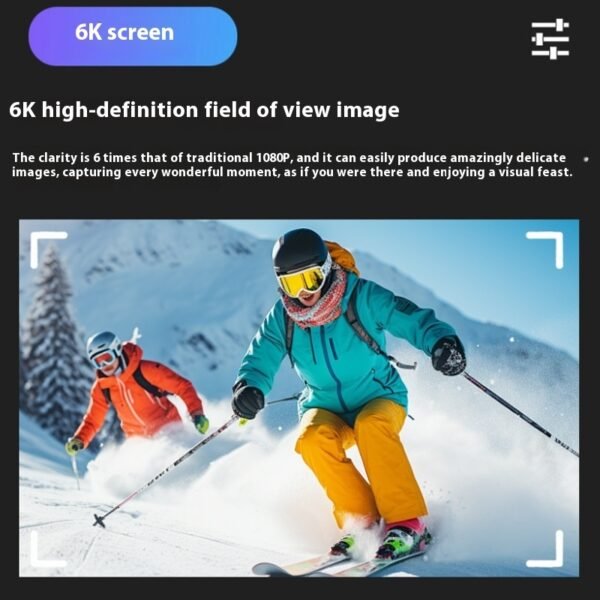 6K Sports Camera Waterproof Outdoor Riding Photography Anti-shake - Image 4