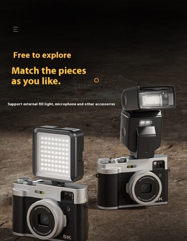 5K HD Digital Camera Front And Rear Dual Camera Fast Viewfinder Camera - Image 5