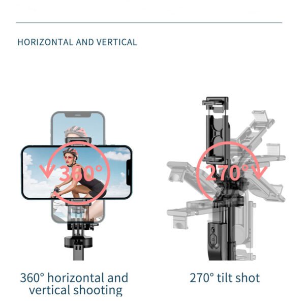 Mobile Phone Holder Gimbal Stabilizer Tripod - Image 5