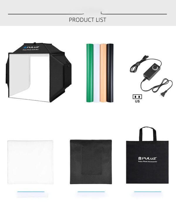 40cm Small Studio LED Folding Product Photo Light Box Simple Shooting Light - Image 6