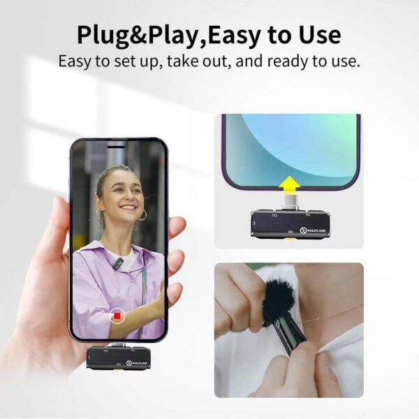 Wireless Lavalier Microphone Portable Mobile Phone - Image 5