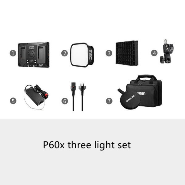 P60x Photography LED Film And Television Flat Panel Soft Fill Light - Image 3