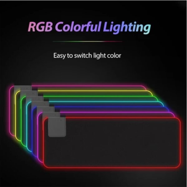 Wireless Charger LED Light Colorful RGB Glowing Mouse Pad - Image 5