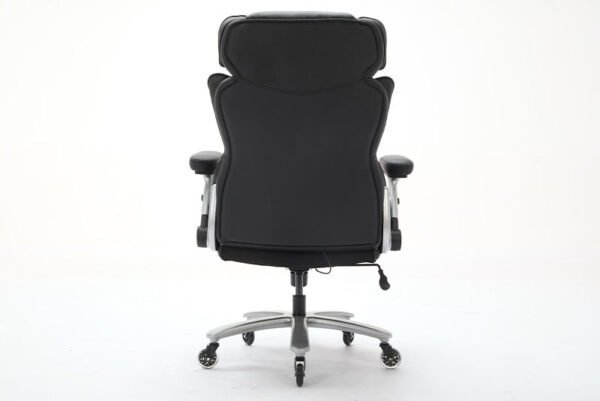 Big And Tall Office Chair 500lbs With Adjustable Lumbar Support, Executive Office Chair With Flip-up Armrest And Wider Seat, Ergonomic Leather Chair Breathable Cannot Be Sold On Temu - Image 8
