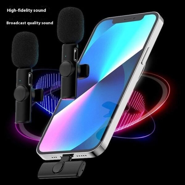 Collar Clip Microphone Outdoor Video Recording Wireless Microphone - Image 5