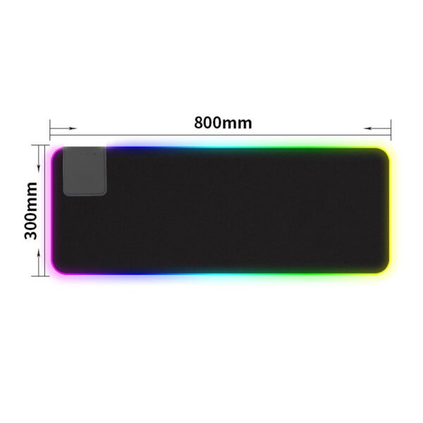 Wireless Charger LED Light Colorful RGB Glowing Mouse Pad - Image 3