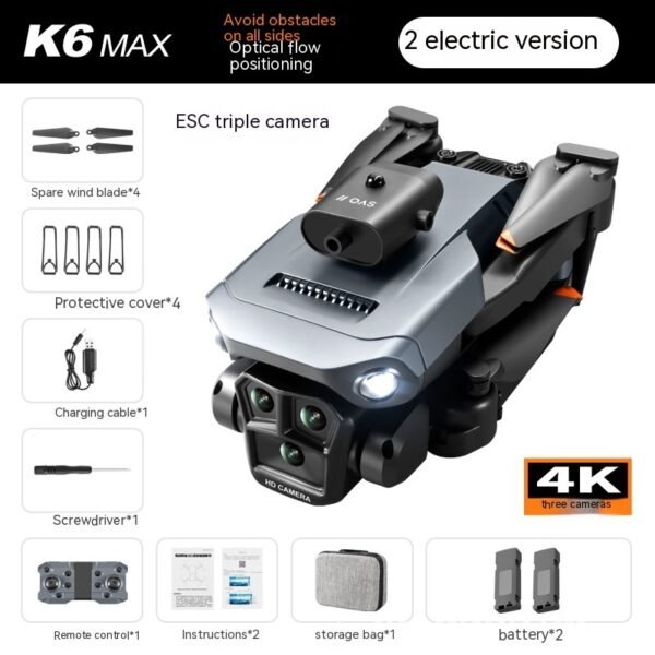 K6 MAX UAV Three-camera HD Aerial Photography Obstacle Avoidance - Image 5
