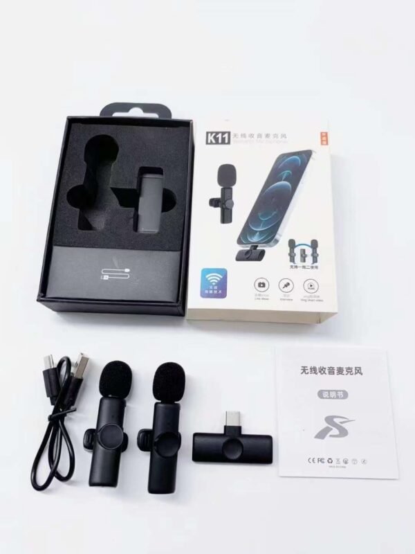 Collar Clip Microphone Outdoor Video Recording Wireless Microphone - Image 6