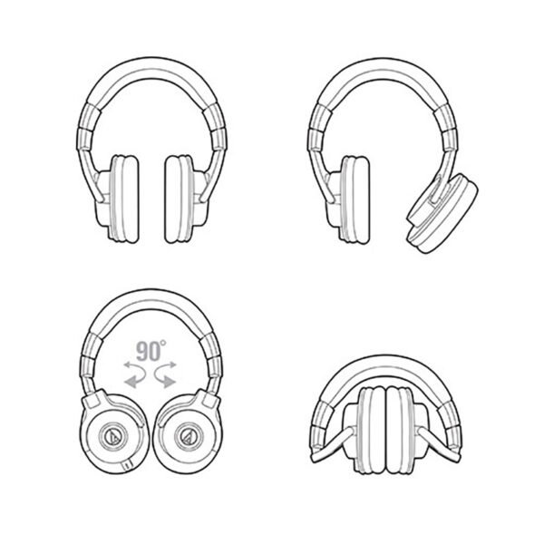 ATH-M40x monitor portable HIFI headphones - Image 3