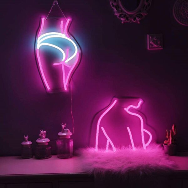 LED Panel Back Ladies Acrylic Neon Lights - Image 2
