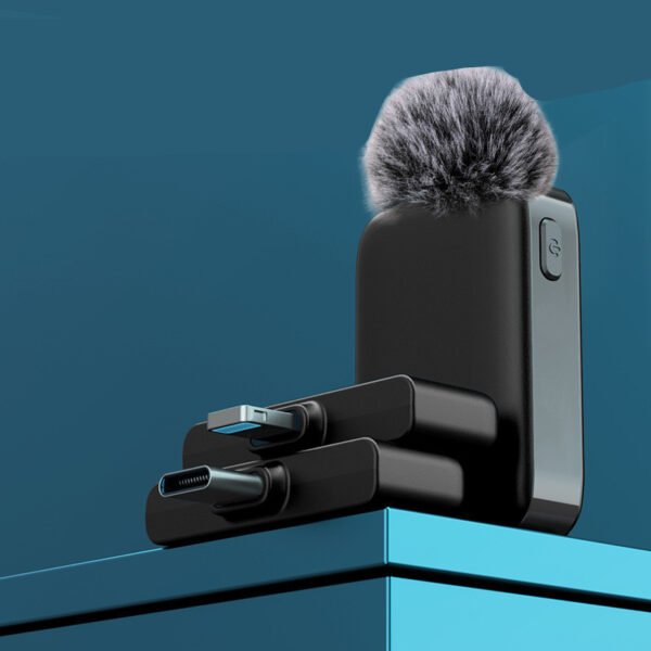 Wireless Lavalier Microphone Dual Core Noise Cancelling Microphone - Image 4