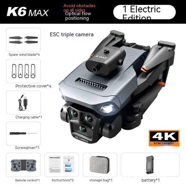K6 MAX UAV Three-camera HD Aerial Photography Obstacle Avoidance - Image 6