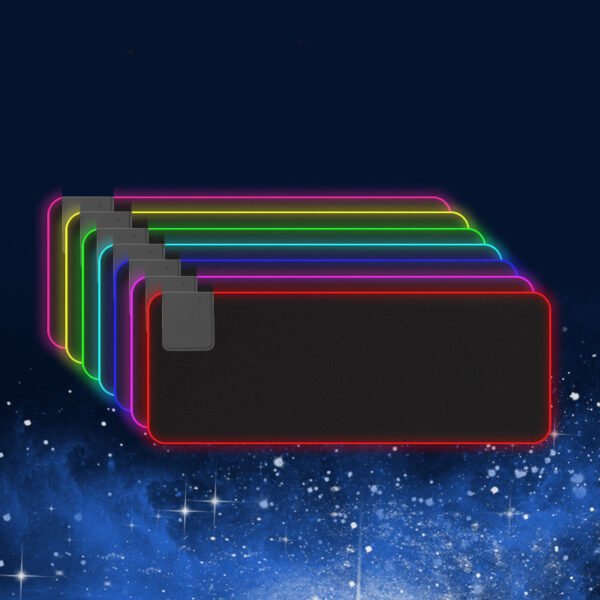 Wireless Charger LED Light Colorful RGB Glowing Mouse Pad - Image 2