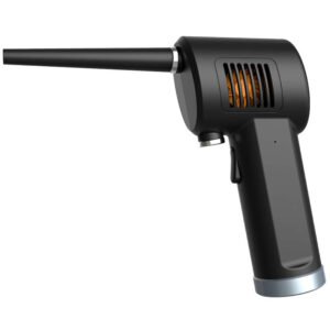 Dust blower camera lens
