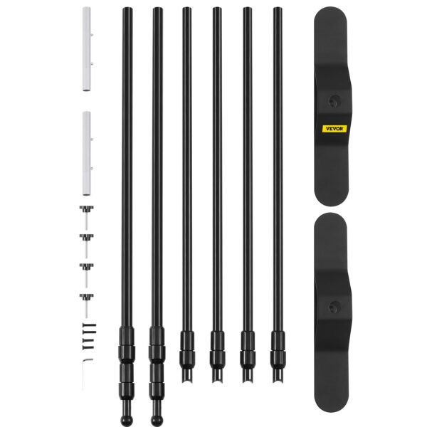 VEVOR Telescopic Backdrop Banner Stand Banner Stand Adjustable Step And Repeat Backdrop Banner Stand Retractable Banner Stand With Carrying Bag - Image 7