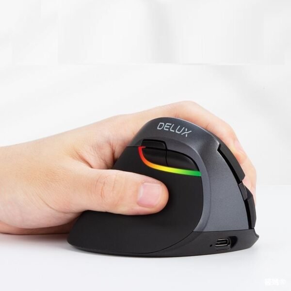 Wireless Silent Charging Ergonomic Vertical Left-Handed Mouse - Image 7