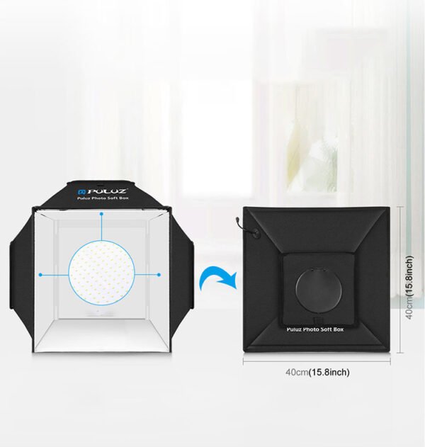 40cm Small Studio LED Folding Product Photo Light Box Simple Shooting Light - Image 5