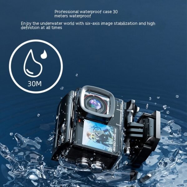Waterproof 30 M True 4K Riding Camera Anti-shake Wide Angle HD Action Camera - Image 5