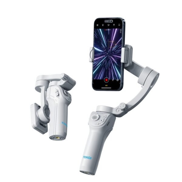 Hand-held Tripod Head Three-axis Mobile Phone Stabilizer - Image 5