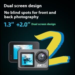 6K Sports Camera Waterproof Outdoor Riding Photography Anti-shake