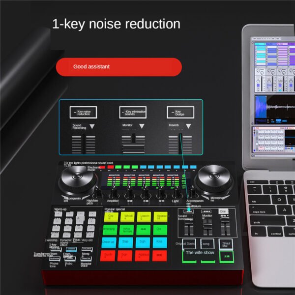 Tenlamp G6 Sound Card USB Condenser Wired Single Microphone Professional Podcast Microphone for Streaming Gaming YouTube Singing - Image 3